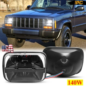 Bright 7X6" 5X7 LED Headlight Hi/Low Beam H6014 for Jeep Cherokee XJ 1984-2001 - Picture 1 of 12