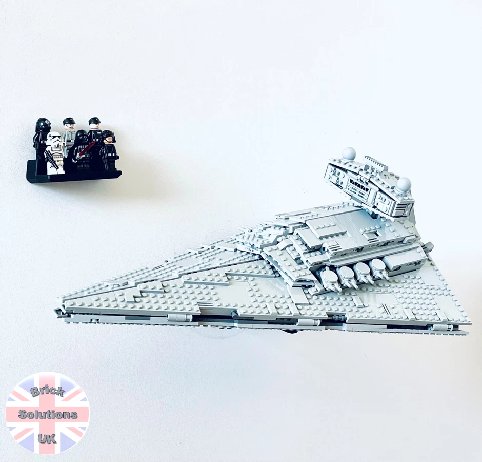 BRICK SOLUTIONS UK Wandhalterung & Minifigurenhalter für LEGO Star Wars Imperialer Sternenzerstörer 75394