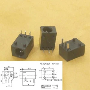 1000 Stück 3-polig 3,5 mm x 1,3 mm DC Buchse Klinke PCB Ladegerät Netzstecker Löten DC003 - Bild 1 von 4