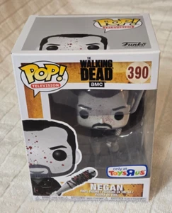 Funko Pop Walking Dead Bloody Black & White NEGAN #390 Vinyl Toys R Us Exclusive - Picture 1 of 7