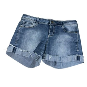 L.e.i. Denim Jean Shorts Ashley Low Rise Junior's 9 - Picture 1 of 5