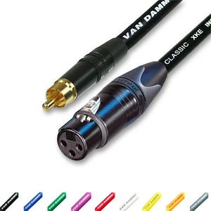 Gold Cinch auf XLR Audiokabel. Langes XLR auf Phono Kabel. Van Damme, Neutrik, Mikrofon - Bild 1 von 10