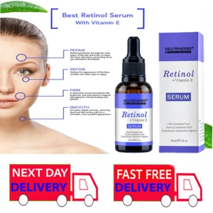 Retinol Face Serum + Vitamin E 30 ml Neutriherbs For Micro Needle Derma Roller - Picture 1 of 13