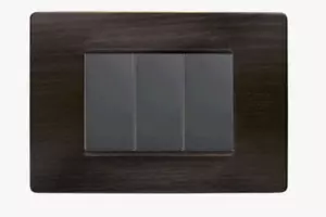 SIMON URMET NEA PLACCA 3 MODULI COLORE WENGE' 11803.WE - Foto 1 di 1