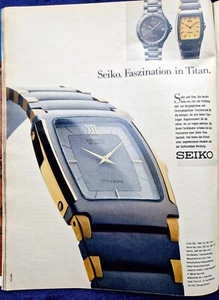 Seiko Titan Armbanduhren,  originale Werbung aus 1985 - Picture 1 of 1