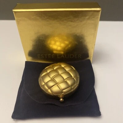 New Estée Lauder Golden Basket Compact 1996 Lucidity Transparent Pressed Powder - Image 1 of 4
