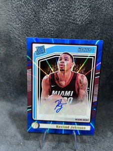 2024-25 Donruss Rated Rookie Signatures #290 Keshad Johnson Holo Blue Laser /25 - Picture 1 of 1