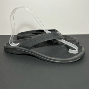 Olukai Ohana schwarze Damen-Flip-Flop-Sandalen/Größe 7 - Bild 1 von 8