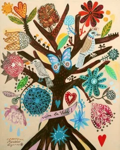 Viva La Vida, Mercedes Lagunas, Wall Decor Home Art Print 19" x 13" 4353 - Picture 1 of 1