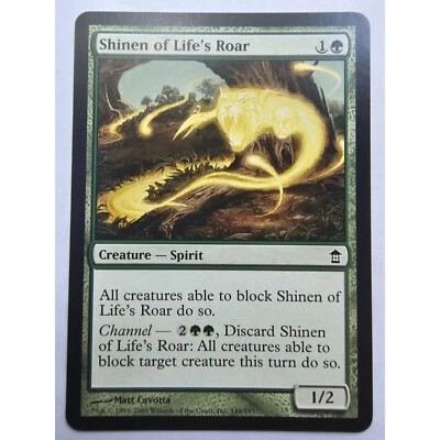 MTG Magic The Gathering Shinen Of Life's Roar Card Green Saviours of Kamigawa - Image 1 of 2