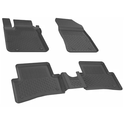 Tapetes de assoalho compatíveis com Renault Clio 2005-2013 | Carros forro de piso personalizados preto - Imagem 1 de 4