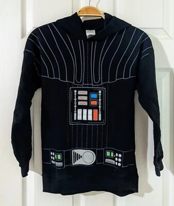 STAR WARS Mad Engine Darth Vader Full Zip Hoodie Mask Sweatshirt Y Large 10-12 - Picture 1 of 5