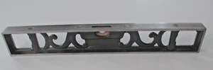 Early LS Starrett Co 12” No 132 Hierro Fundido Doble Plomada y Nivel Fondo Acanalado - Imagen 1 de 9