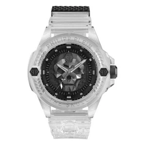 Orologio Uomo PHILIPP PLEIN SKULL SYNTHETIC PWWAA0423 Silicone Trasparente - Foto 1 di 2
