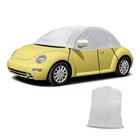 Half Car Cover Fit for 1998-2019 Volkswagen Beetle Silver-VW Beetle 1998-2019