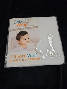 Crib Wrap by Trend Lab 2 Side Rail Covers for Wide Rail Crib fits 8"-18" Around - Picture 1 of 6