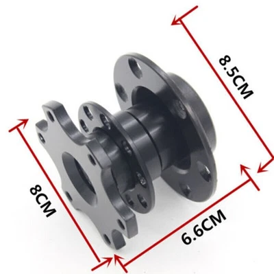 Lenkrad Schnellverschluss Sportlenkrad Alu Nabe Adapter Snap Off - Bild 1 von 4