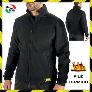 Giacca da Lavoro Uomo Invernale Felpa in Pile con Zip Senza Cappuccio Maglione - Foto 1 di 9