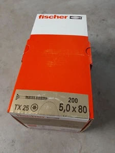Holzbauschrauben Spanplattenschrauben Senkkopfschrauben 5x80 TORX Fischer - Bild 1 von 3