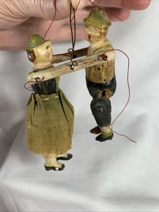 ANTIKE KOMPOSITION DEUTSCHE VOLKSKUNST TANZPAAR - Bild 1 von 9