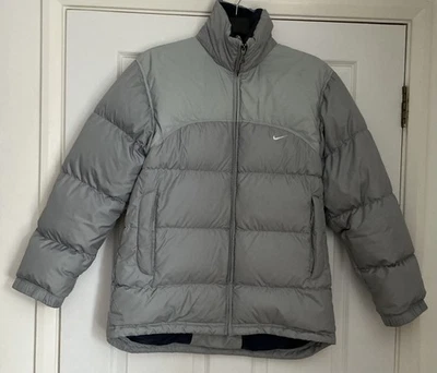 NIKE Women's Jacket Puffer Coat Down Fill Grey Ladies Size Small  - Image 1 of 4