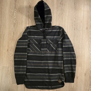 ANALOG by BURTON Mens 2017 Snowboard Snow Black INTEGRATE HOODED LIGHT S FLANNEL - Picture 1 of 11