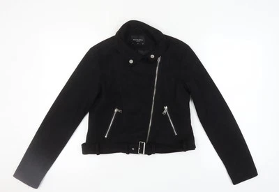 Brave Soul Women's Black Biker Jacket, Size M - Image 1 of 4