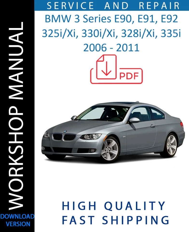 BMW 325i 330i 328i 335i 2007 2008 2009 2010 2011 сервис ремонт мастерской руководство - Изображение 1 из 1