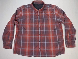 REI Co-Op Shirt Mens 3XL Nylon Plaid Button Up Vented Outdoor Hiking LIMITED USE - Picture 1 of 8