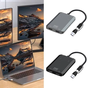 Easily Connect Two Monitors Using a Reliable ABS Built Splitter Adapter - Afbeelding 1 van 14