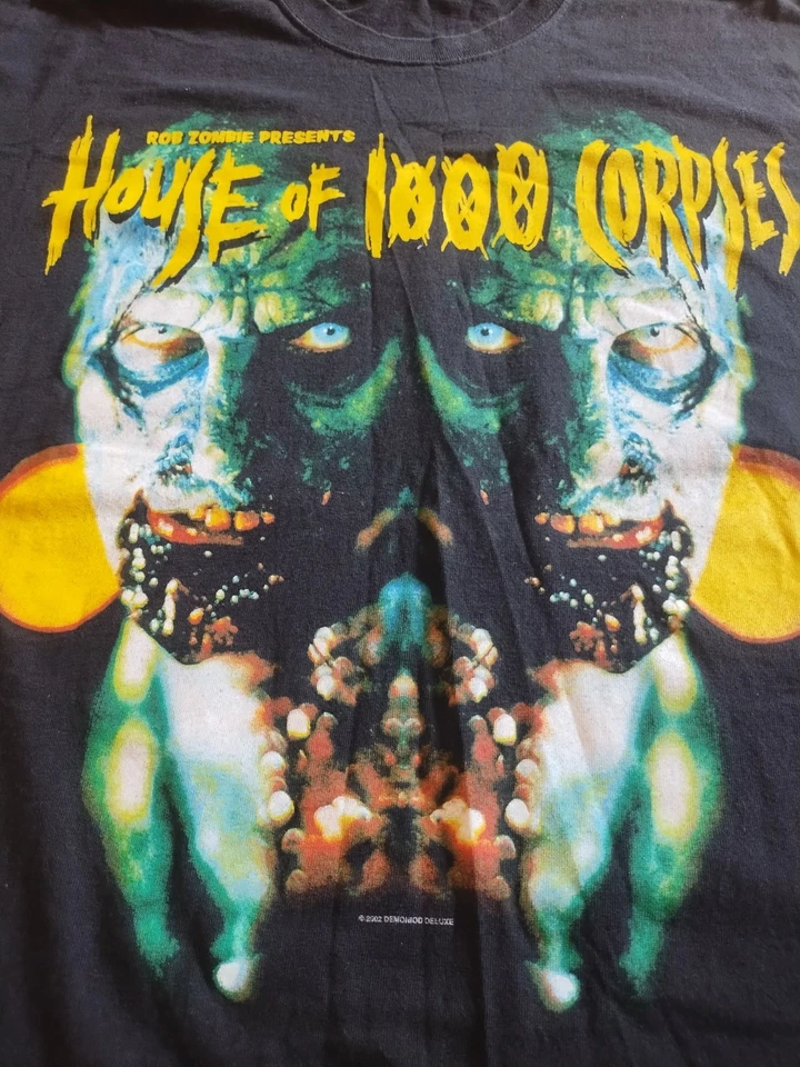 Vintage House of 1000 Corpses Rob Zombie Horror Movie T-shirt XL 2002 - Image 1 of 4