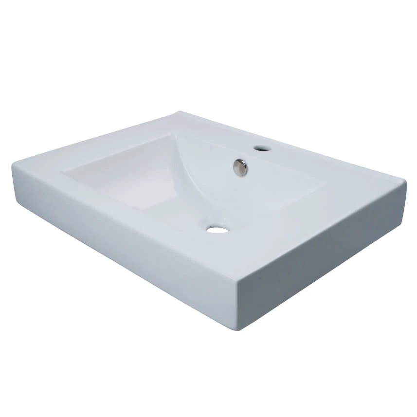 Kingston Brass EV9620 Mission White China Vessel Bathroom Sink