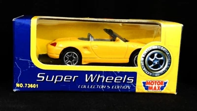 Super Wheels коллекционное издание мотор макс желтый кабриолет Porsche Boxster - Изображение 1 из 4