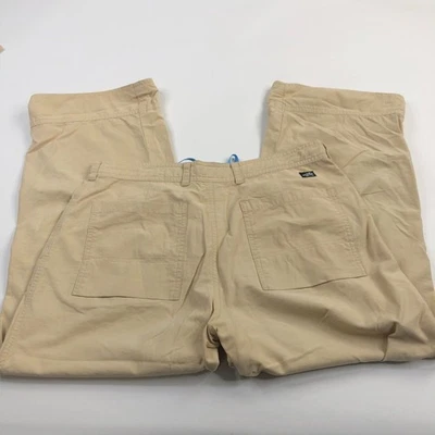 Pantalones capri Horny Toad para mujer 6 (31 W 24,5 L) Capice color caqui tostado 67 % algodón #95433 Foto 1 de 4