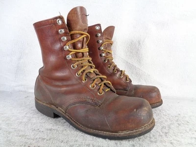Vintage Red Wing Work Boots US 5.5 C 2302 Brown Leather USA Made Steel Toe - Image 1 of 4