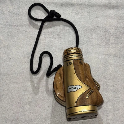 Timmy Wood Hand Crafted Handbag Golf Bag Style The Beverly Hills Collection Wood - Image 1 of 4