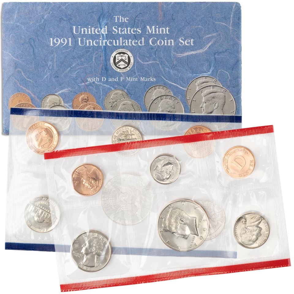 1991 Mint Set 10 Coins - Image 1 of 1