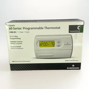 Emerson 1F80-361 Classic 80 Series Thermostat 5-1-1 Programs 1H 1C - Picture 1 of 6