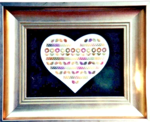GILDED LAVENDER Embroidery Sampler Pattern FSH-12 by Forever in my Heart w/Mat - Picture 1 of 4