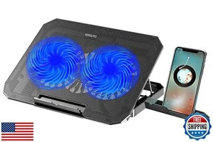 KEROLFFU Laptop Cooling Fans 15.6 14 13 Inch (Big 2Fans 5.52 Inch, Double Sid - Photo 1/5