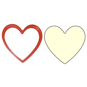 Cortador de galletas en forma de corazón, Día de San Valentín, Amor, 3 3/4 pulgadas, Nuevo, Hecho a medida, B - Imagen 1 de 3