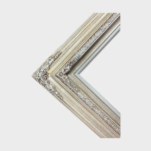 24 X 30 In Stock-Traditional compo ornate wood frame, silver frame,wood picture - Picture 1 of 9