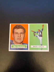 1957 Topps Football #41 ¡¡Bert Rechichar!! ¡¡Como nuevo!! (N) ¡ENVÍO DE $1!! - Imagen 1 de 2
