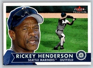 2001 Fleer Tradition #201 Rickey Henderson - Picture 1 of 2