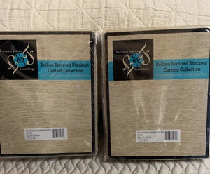 Exclusive Fabrics Bellino Pole Pocket With Hookbelt & Back Tabs 50x84(2)๐ซ - Picture 1 of 4