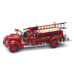 FORD FIRE ENGINE 1938 1:24 Yat Ming Pompieri Die Cast Modellino