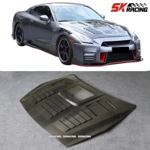 Dry Carbon Fiber Engine Hoods Panels Front Bonnet Cover For Nissan GTR R35 09-17 - Picture 1 of 24