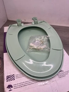 Bemis 1200SLOWT 035 Slow Sta-Tite Elongated Closed Front Toilet Seat, Sea Green - Picture 1 of 3