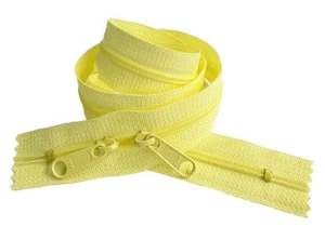 One YKK #4.5 30 Inch 4.5mm Zipper with Double Pull Head-to-Head Slider Made USA - Picture 1 of 66