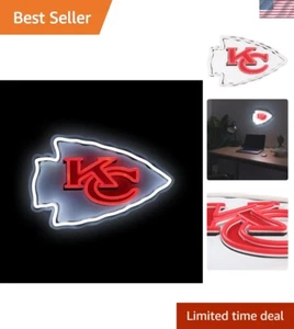 NFL Team Logo LED Neon Light Up Sign - Picture 1 of 7